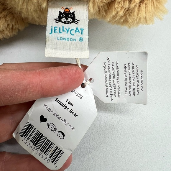 Smudge Bear Jelly Cat Plush Bear - Picture 4 of 5